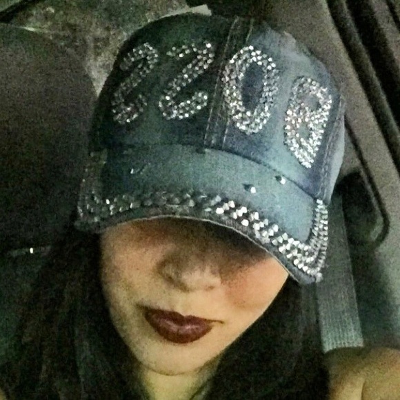 Rhinestone Studded Boss Jean Cap - Picture 3 of 3